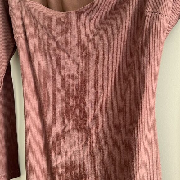 Princess Polly • Nolan brown ribbed mini dress - Picture 8 of 10